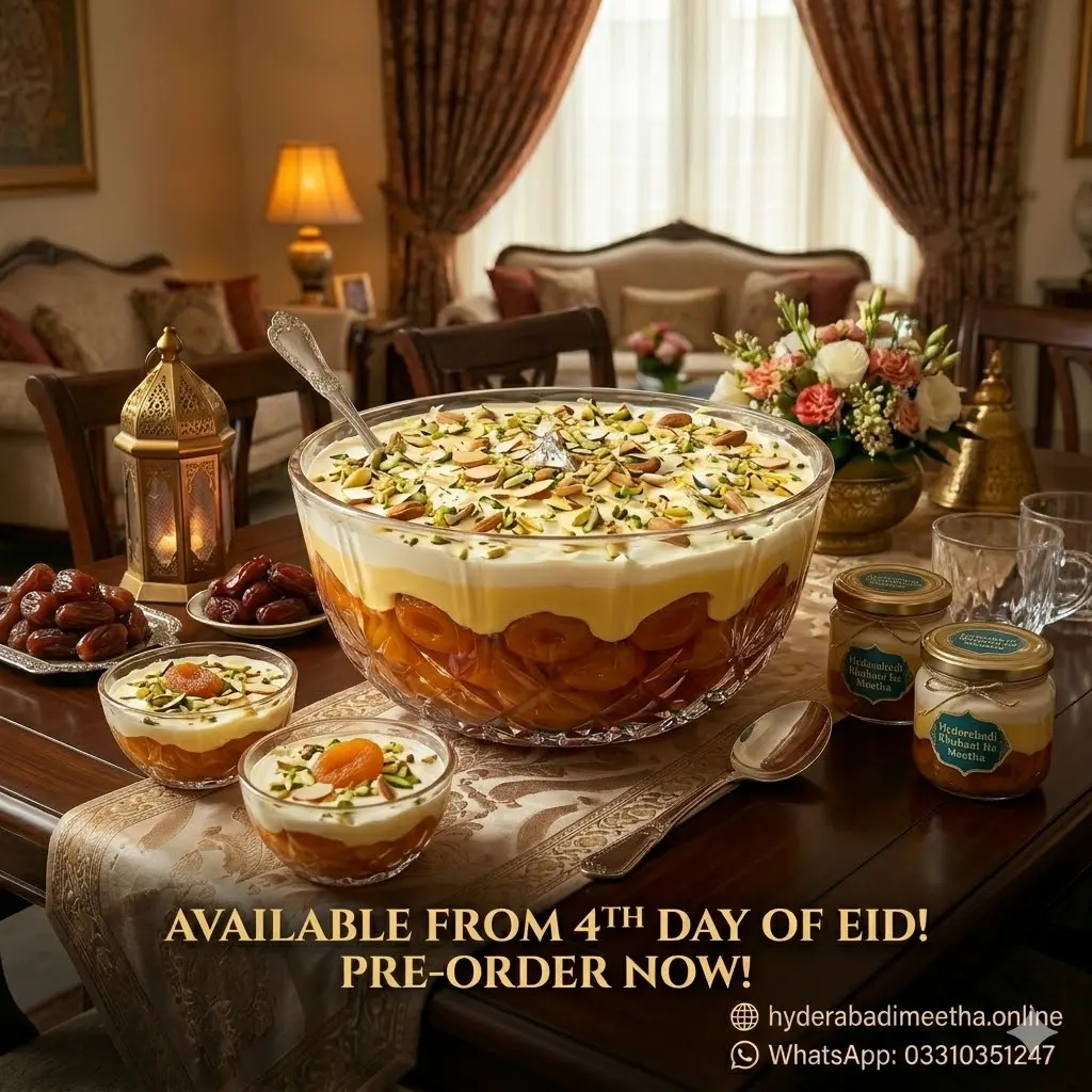 Eid special dessert is available online now in your city's best Hyderabadi Khubani Ka Meetha healthy and homemade original dessert.