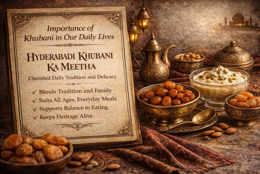 Hyderabadi Khubani Ka Meetha: Daily Life Importance and Benefits.