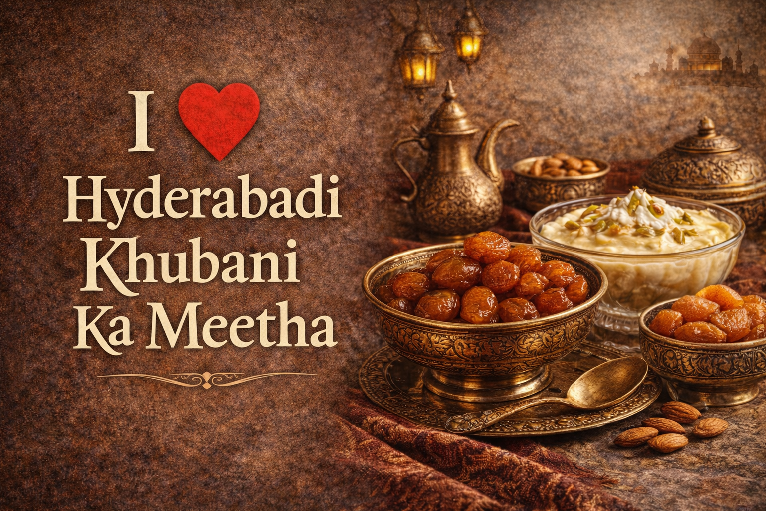 i ove hyderabadi khubani ka meetha more than any dessert in my life.