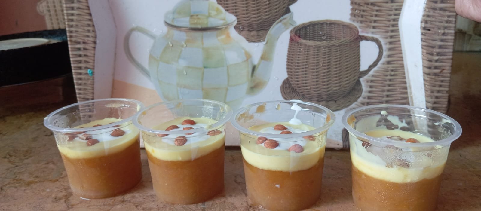 Our Mini Khubani Cups for Iftar Party Catering, khubani ka meetha presentation in our mini khubani cups are absolutely amazing.