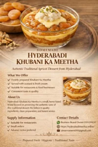 Hyderabadi Khubani Ka Meetha our mission, tells our motives, our values and our priorities.