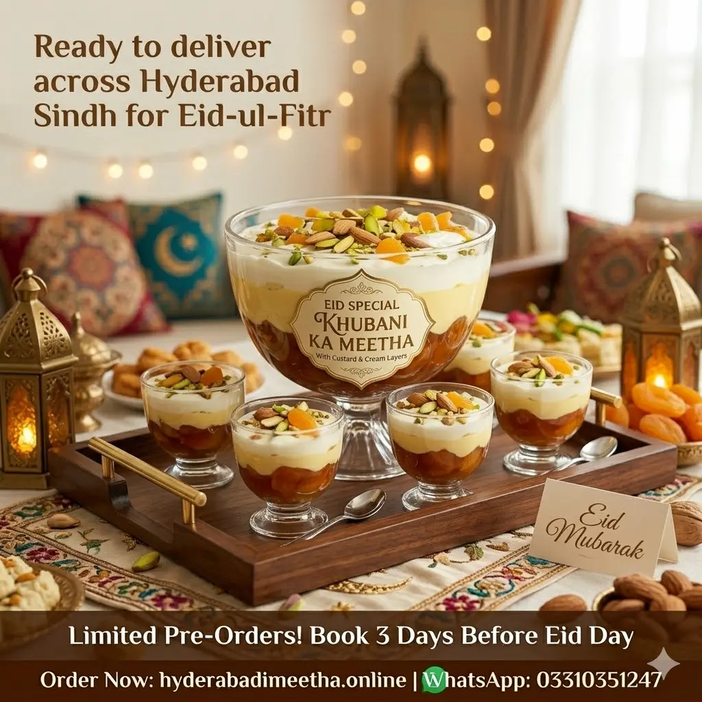 Eid Special Dessert Now Available Online: The Secret to a Royal Eid: My Journey of Making the Best Homemade Hyderabadi Khubani Ka Meetha