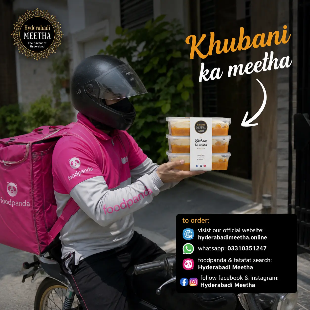 Foodpanda & Fatafat Hyd Sindh: the best dessert in Pakistan, Hyderabad.